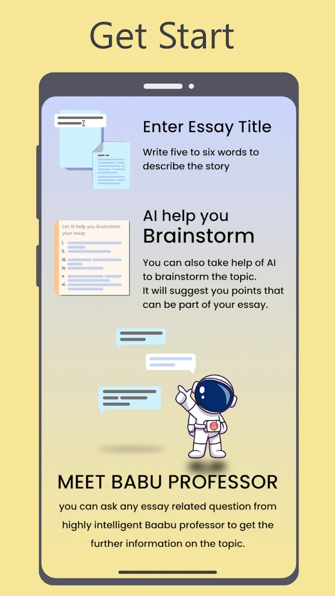 Essay Generator — app overview