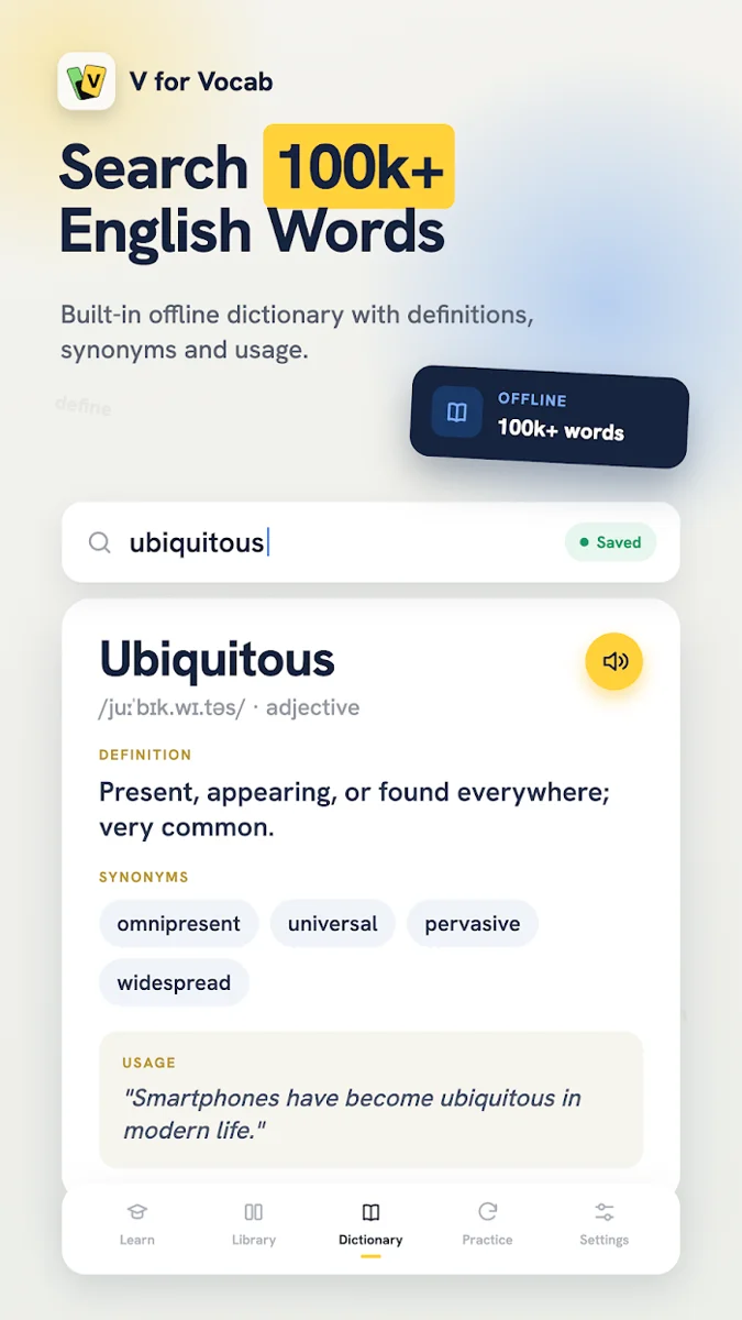 Daily Vocabulary Builder — product features