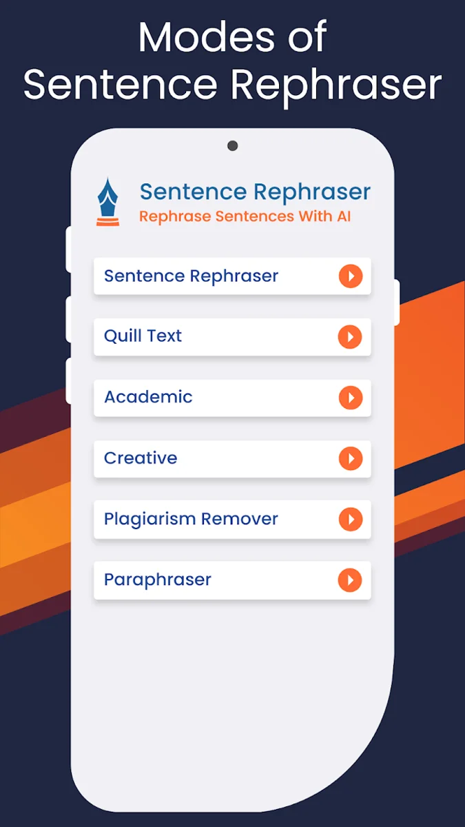 Sentence Rephraser — product features